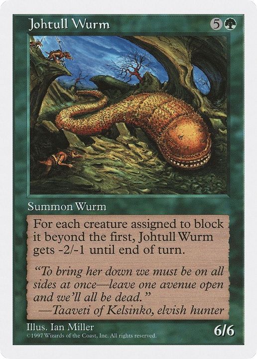 Johtull Wurm in the group Magic the Gathering / Sets / Fifth Edition at Proxyprinters.com (36837)