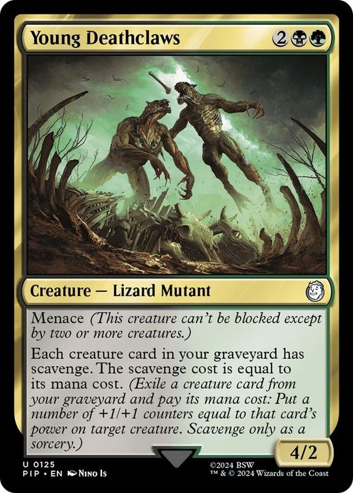 Young Deathclaws in the group Magic the Gathering / Types / Colors / Multicolors / B, G at Proxyprinters.com (36860)