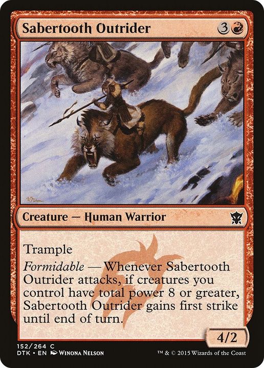 Sabertooth Outrider in the group Magic the Gathering / Types / Creatures / Warrior at Proxyprinters.com (36879)