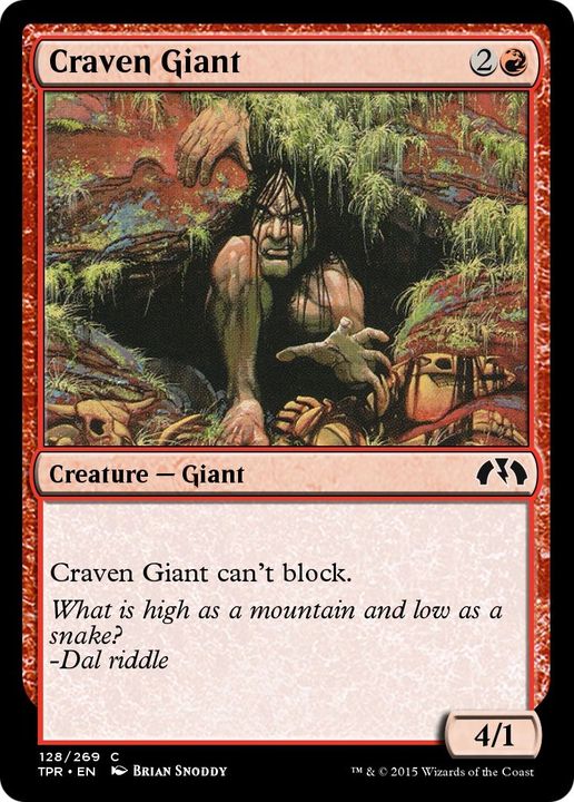 Craven Giant in the group Magic the Gathering / Sets / Tempest Remastered at Proxyprinters.com (36903)