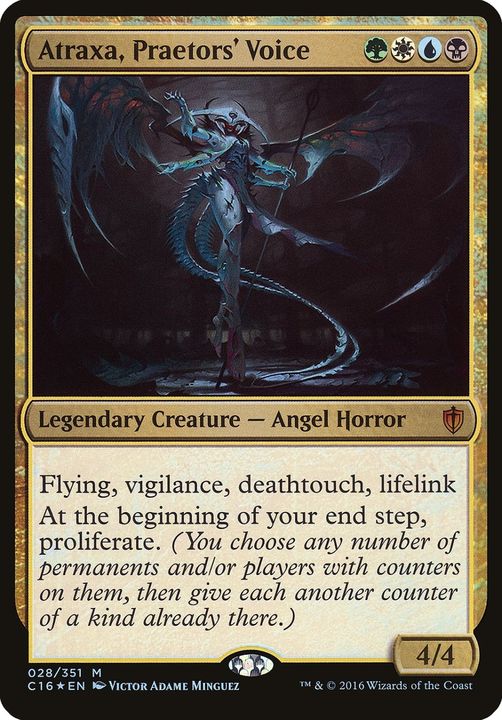 Atraxa, Praetors' Voice in the group Magic the Gathering / Types / Colors / Multicolors / B, G, U, W at Proxyprinters.com (36942)