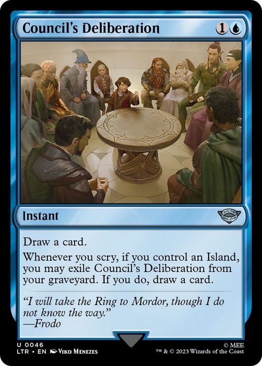 Council's Deliberation in the group Magic the Gathering / Types / Colors / Blue at Proxyprinters.com (36961)