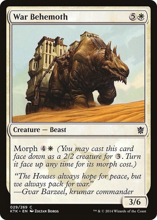 War Behemoth in the group Magic the Gathering / Types / Colors / White at Proxyprinters.com (36989)