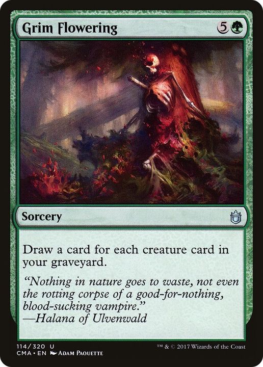 Grim Flowering in the group Magic the Gathering / Types / Colors / Green at Proxyprinters.com (36992)