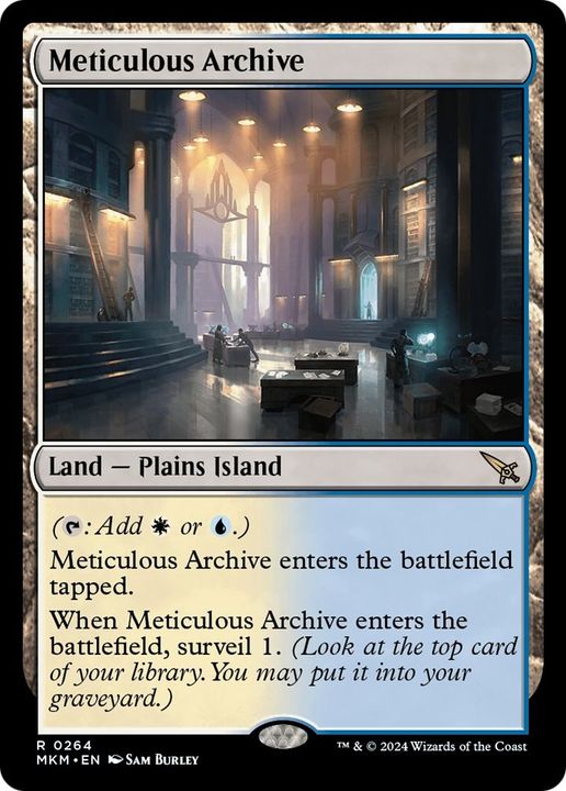 Meticulous Archive in the group Magic the Gathering / Types / Land / Island at Proxyprinters.com (36993)