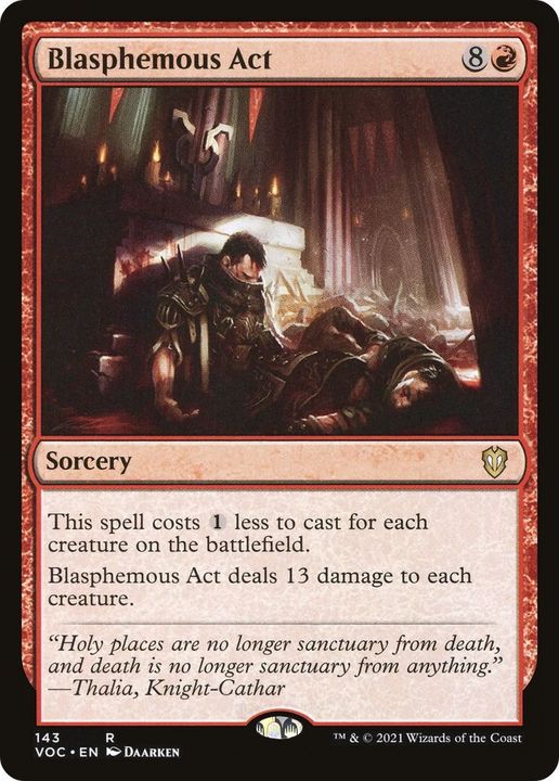 Blasphemous Act in the group Magic the Gathering / Types / Colors / Red at Proxyprinters.com (36997)