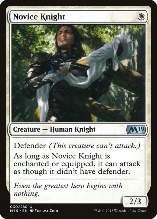 Novice Knight in the group Magic the Gathering / Types / Creatures / Human at Proxyprinters.com (37)