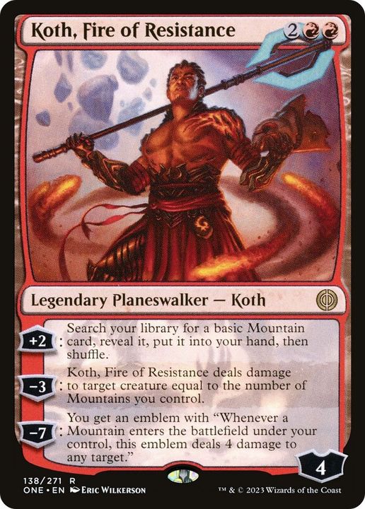 Koth, Fire of Resistance in the group Magic the Gathering / Types / Colors / Red at Proxyprinters.com (37000)