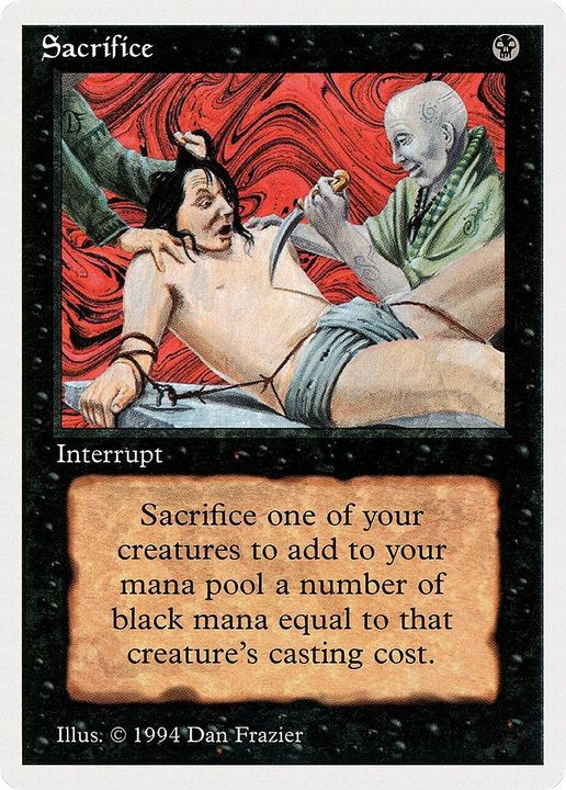 Sacrifice in the group Magic the Gathering / Types / Colors / Black at Proxyprinters.com (37004)