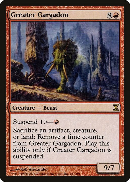 Greater Gargadon in the group Magic the Gathering / Types / Colors / Red at Proxyprinters.com (37029)