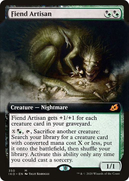 Fiend Artisan in the group Magic the Gathering / Types / Colors / Multicolors / B, G at Proxyprinters.com (37030)