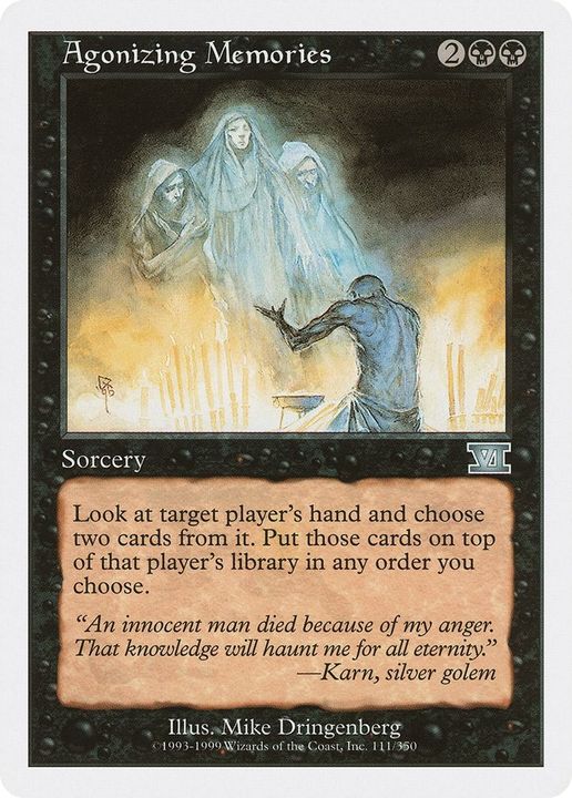 Agonizing Memories in the group Magic the Gathering / Types / Colors / Black at Proxyprinters.com (37054)