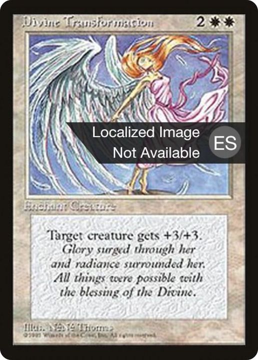 Divine Transformation in the group Magic the Gathering / Sets / Fourth Edition Foreign Black Border at Proxyprinters.com (37146)