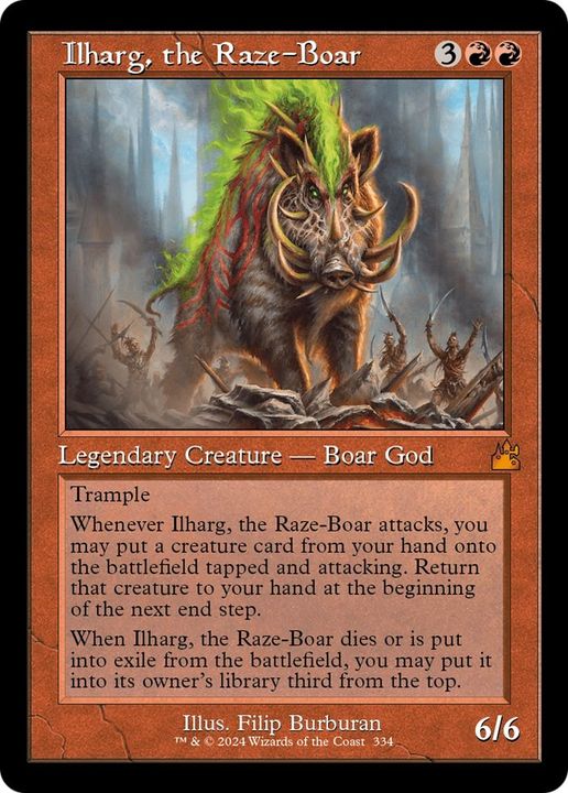 Ilharg, the Raze-Boar in the group Magic the Gathering / Types / Colors / Red at Proxyprinters.com (37155)