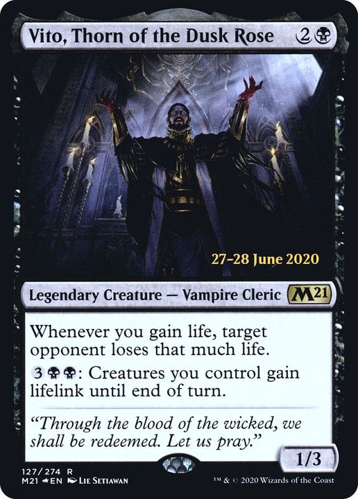 Vito, Thorn of the Dusk Rose in the group Magic the Gathering / Types / Colors / Black at Proxyprinters.com (37156)