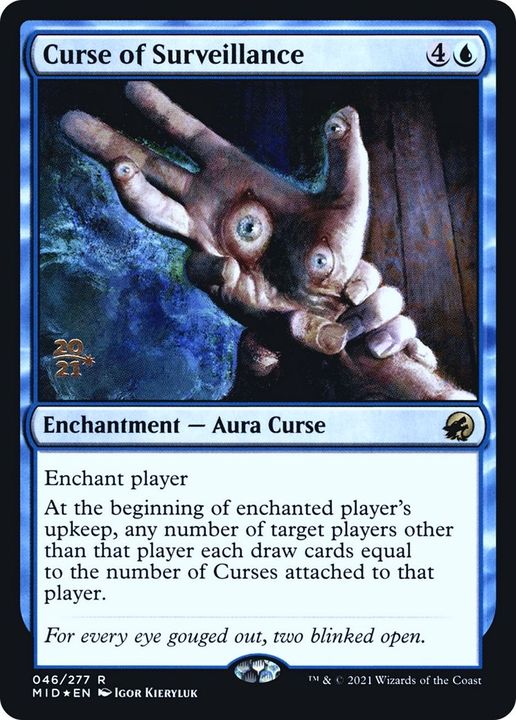 Curse of Surveillance in the group Magic the Gathering / Types / Colors / Blue at Proxyprinters.com (37206)