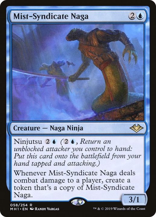 Mist-Syndicate Naga in the group Magic the Gathering / Types / Colors / Blue at Proxyprinters.com (37217)