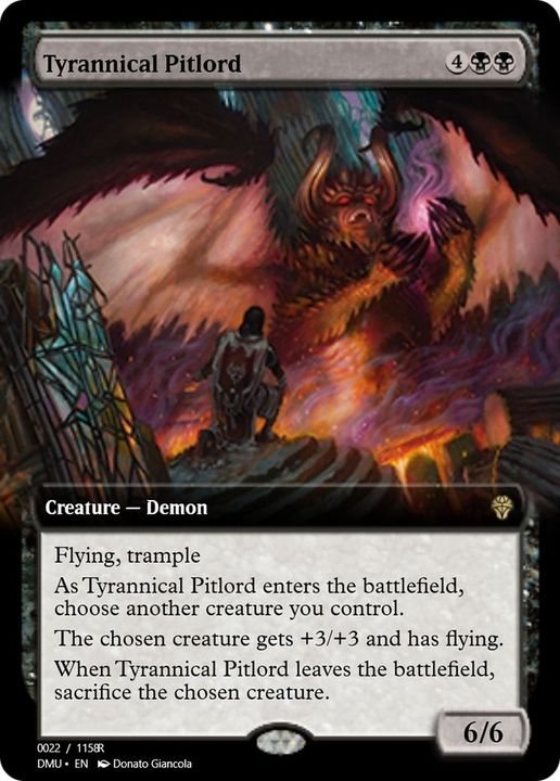 Tyrannical Pitlord in the group Magic the Gathering / Types / Colors / Black at Proxyprinters.com (37240)