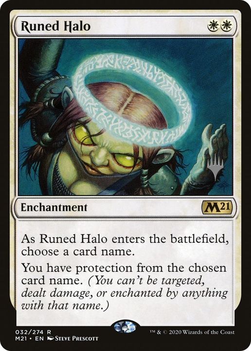 Runed Halo in the group Magic the Gathering / Types / Enchantment / Enchantment at Proxyprinters.com (37278)