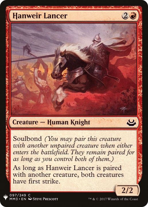 Hanweir Lancer in the group Magic the Gathering / Sets / The List at Proxyprinters.com (37289)