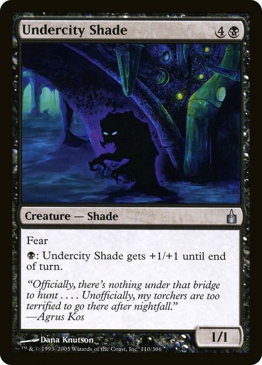 Undercity Shade in the group Magic the Gathering / Types / Colors / Black at Proxyprinters.com (37294)