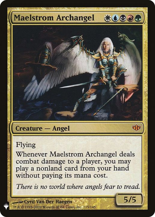 Maelstrom Archangel in the group Magic the Gathering / Types / Colors / Multicolors / B, G, R, U, W at Proxyprinters.com (37333)