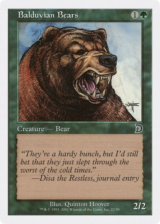 Balduvian Bears in the group Magic the Gathering / Types / Colors / Green at Proxyprinters.com (37356)