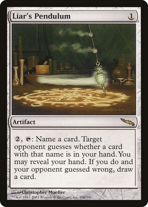 Liar's Pendulum in the group Magic the Gathering / Types / Artifacts / Artifact at Proxyprinters.com (37371)