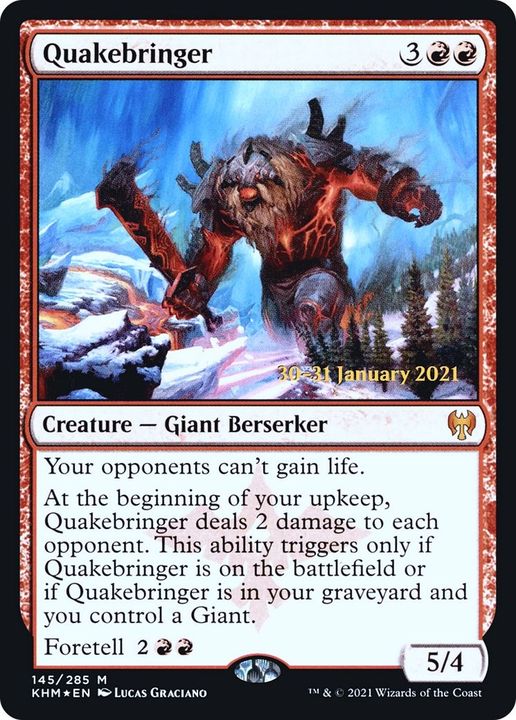 Quakebringer in the group Magic the Gathering / Types / Colors / Red at Proxyprinters.com (3740)