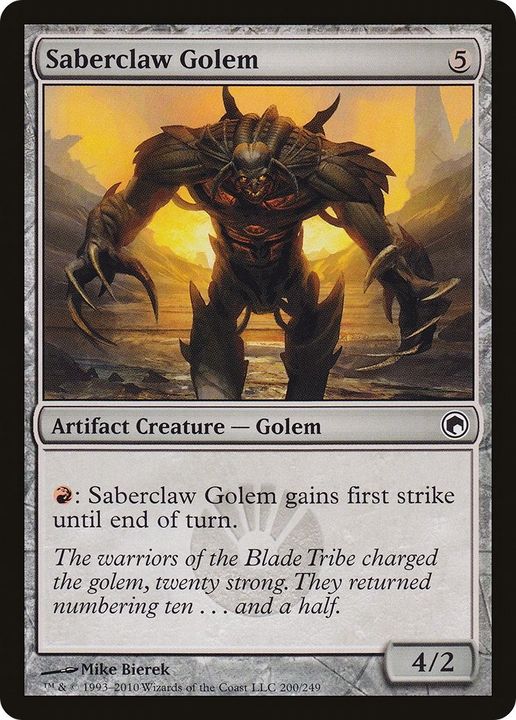 Saberclaw Golem in the group Magic the Gathering / Types / Colors / Colorless at Proxyprinters.com (37423)