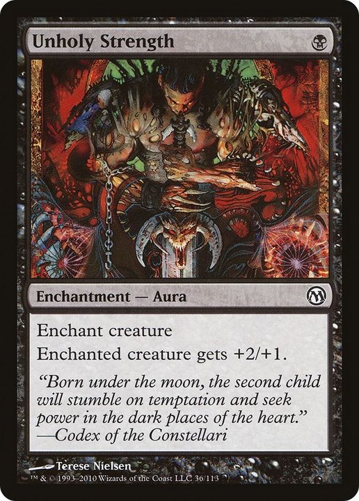 Unholy Strength in the group Magic the Gathering / Types / Colors / Black at Proxyprinters.com (37445)