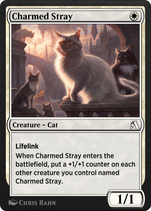 Charmed Stray in the group Magic the Gathering / Types / Colors / White at Proxyprinters.com (37475)