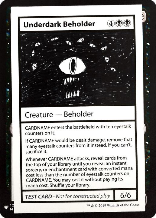 Underdark Beholder in the group Magic the Gathering / Types / Colors / Black at Proxyprinters.com (37480)