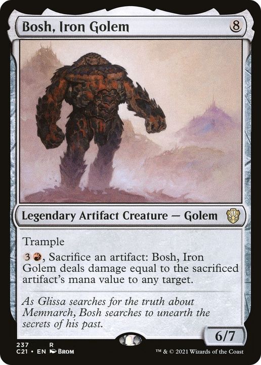 Bosh, Iron Golem in the group Magic the Gathering / Types / Artifacts / Legendary Artifact at Proxyprinters.com (3750)