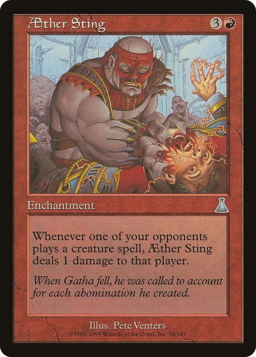 Aether Sting in the group Magic the Gathering / Types / Enchantment / Enchantment at Proxyprinters.com (37513)