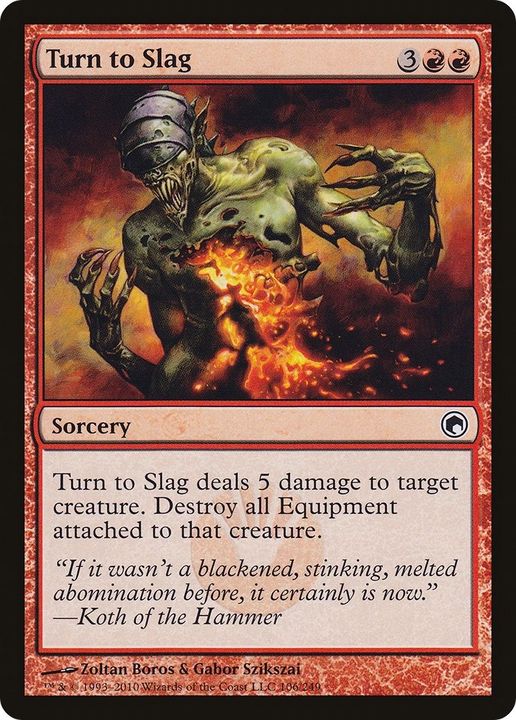 Turn to Slag in the group Magic the Gathering / Types / Colors / Red at Proxyprinters.com (37637)