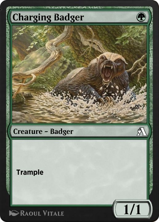 Charging Badger in the group Magic the Gathering / Types / Colors / Green at Proxyprinters.com (37638)