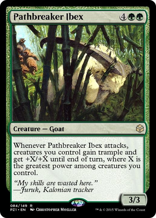 Pathbreaker Ibex in the group Magic the Gathering / Types / Colors / Green at Proxyprinters.com (37643)