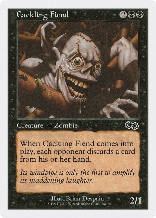 Cackling Fiend in the group Magic the Gathering / Types / Creatures / Zombie at Proxyprinters.com (37678)