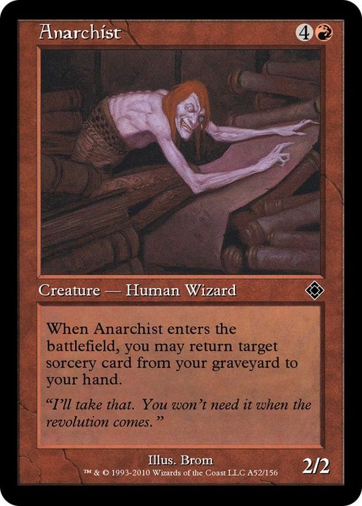 Anarchist in the group Magic the Gathering / Types / Creatures / Wizard at Proxyprinters.com (37680)