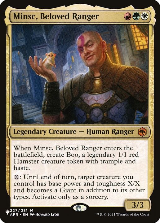 Minsc, Beloved Ranger in the group Magic the Gathering / Types / Colors / Multicolors / G, R, W at Proxyprinters.com (37708)