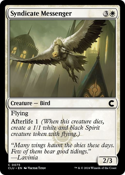 Syndicate Messenger in the group Magic the Gathering / Types / Colors / White at Proxyprinters.com (37710)