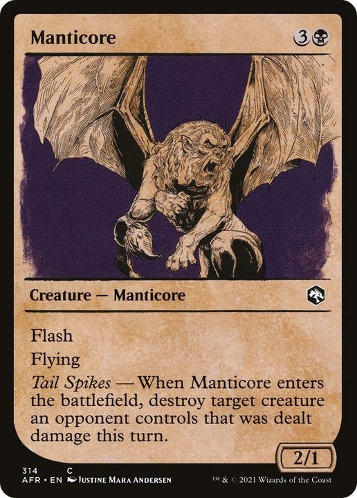 Manticore in the group Magic the Gathering / Types / Colors / Black at Proxyprinters.com (37720)