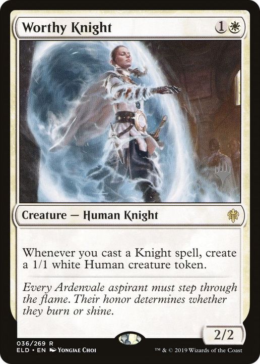 Worthy Knight in the group Magic the Gathering / Types / Creatures / Human at Proxyprinters.com (3774)