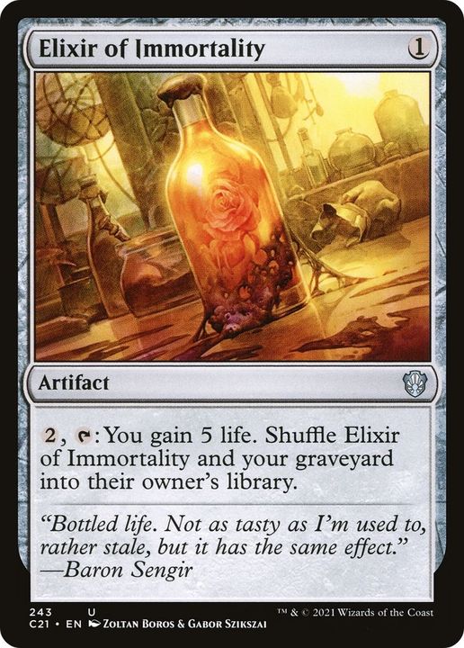 Elixir of Immortality in the group Magic the Gathering / Types / Artifacts / Artifact at Proxyprinters.com (37745)