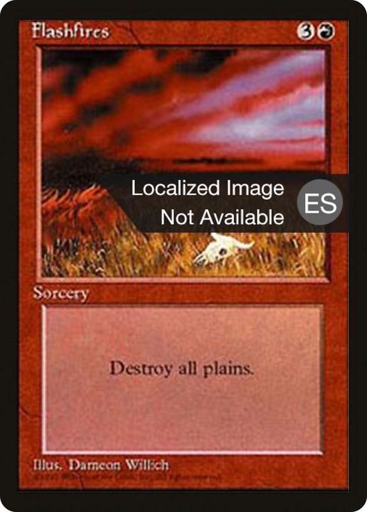 Flashfires in the group Magic the Gathering / Sets / Fourth Edition Foreign Black Border at Proxyprinters.com (37768)