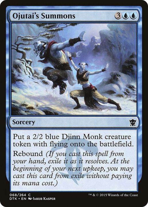 Ojutai's Summons in the group Magic the Gathering / Types / Colors / Blue at Proxyprinters.com (37808)