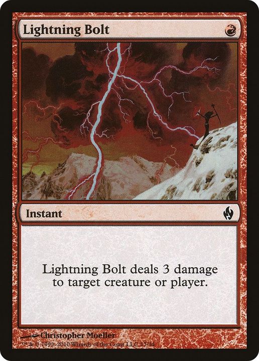 Lightning Bolt in the group Magic the Gathering / Types / Colors / Red at Proxyprinters.com (37822)