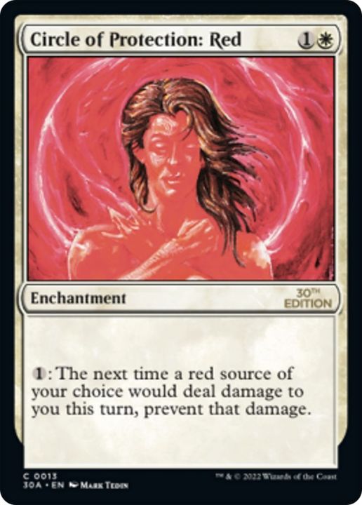 Circle of Protection: Red in the group Magic the Gathering / Sets / 30th Anniversary Edition at Proxyprinters.com (3783)