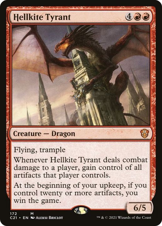 Hellkite Tyrant in the group Magic the Gathering / Sets / Commander 2021 at Proxyprinters.com (37941)